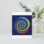 Spiral Blur Postkarte (Stehend Vorderseite)