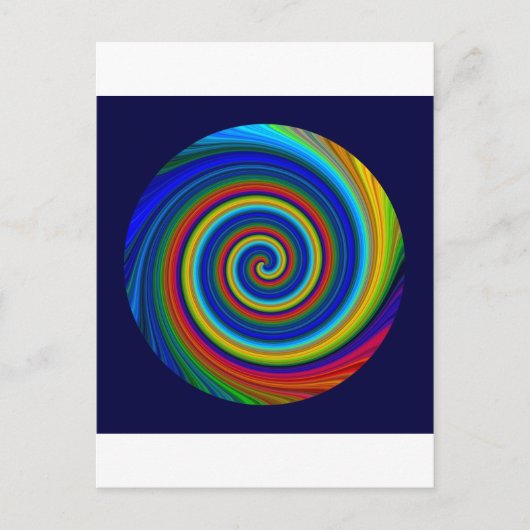 Spiral Blur Postkarte (Vorderseite)