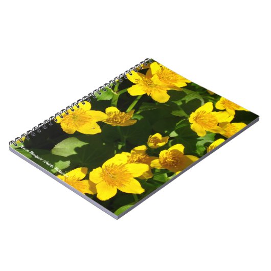 Spiral Bound Notebook 8x11" | Marsh Marigold Notizblock (Linke Seite)