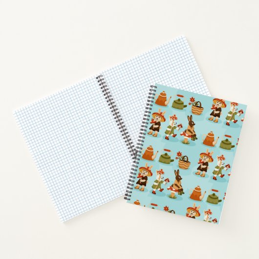 Spiral-bound notebook features a playful pattern notizblock (Innenseite)