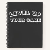 Spiral Bound NoteBook "LEVEL UP YOUR GAME" Notizblock (Vorderseite)