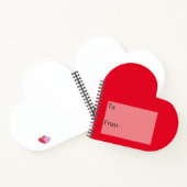 Spiral Bound Notebook mit eigener Herzform Notizblock (Innenseite)