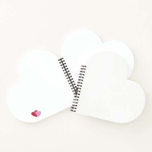 Spiral Bound Notebook mit individueller Herzform Notizblock (Innenseite)