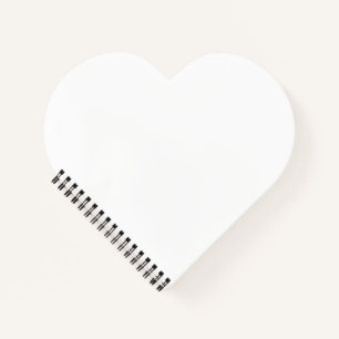 Spiral Bound Notebook mit individueller Herzform Notizblock