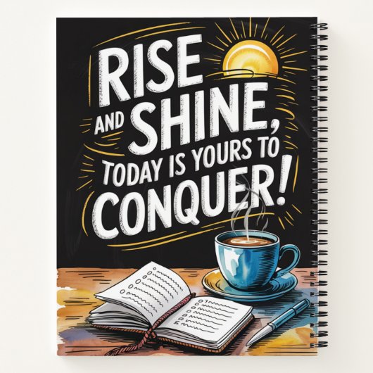 Spiral-Bound-Notebook mit Inspiration - Zitate Notizblock (Rückseite)