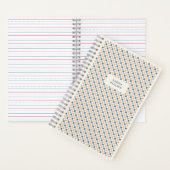 Spiral-Bound-Notebook mit Schachbrett - Blau Notizblock (Innen)
