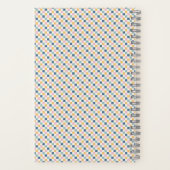 Spiral-Bound-Notebook mit Schachbrett - Blau Notizblock (Rückseite)