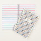 Spiral-Bound-Notebook mit Schachbrett - Navy Notizblock (Innen)