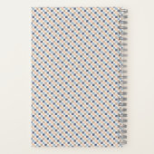 Spiral-Bound-Notebook mit Schachbrett - Navy Notizblock (Rückseite)