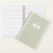 Spiral-Bound-Notebook-PCs im Schachbrett - Aquamar Notizblock (Innen)