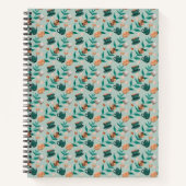Spiral-bound notebook with a floral pattern notizblock (Vorderseite)