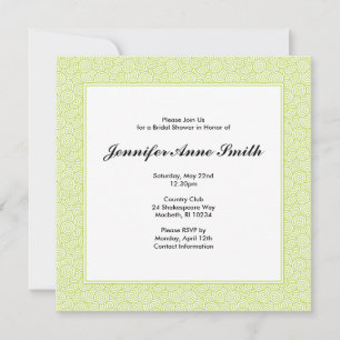 Spiral Bridal Dusche Einladung