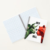 Spiral Bull vs. Bear Market Struggle Notebook Notizblock (Innenseite)