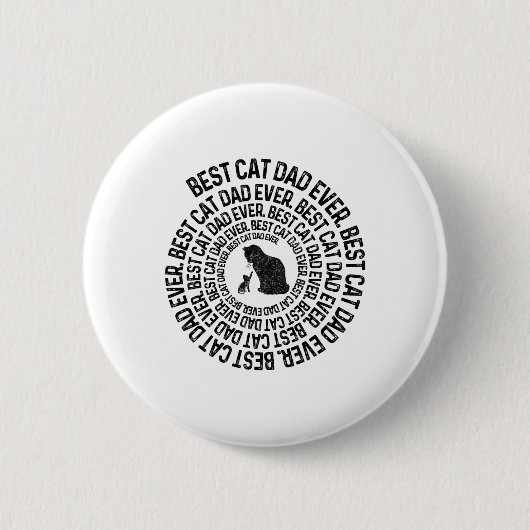 Spiral Cat Daddy - Bester Cat Dad Daddy Ever Spira Button (Vorderseite)