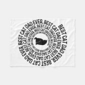 Spiral Cat Daddy - Bester Cat Dad Daddy Ever Spira Fleecedecke (Vorderseite (Horizontal))