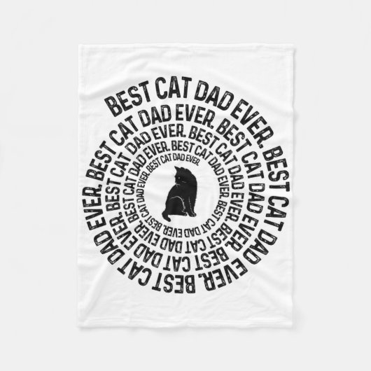 Spiral Cat Daddy - Bester Cat Dad Daddy Ever Spira Fleecedecke (Vorderseite)