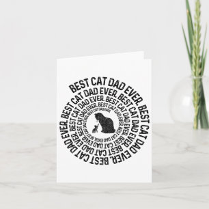 Spiral Cat Daddy - Bester Cat Dad Daddy Ever Spira Karte