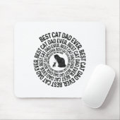 Spiral Cat Daddy - Bester Cat Dad Daddy Ever Spira Mousepad (Mit Mouse)