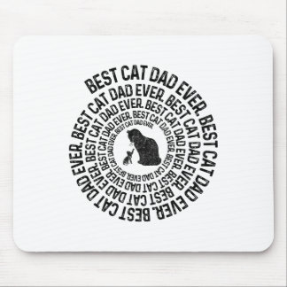 Spiral Cat Daddy - Bester Cat Dad Daddy Ever Spira Mousepad