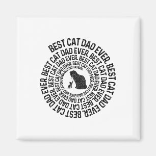Spiral Cat Daddy - Bester Vater Papa je Spirale Magnet