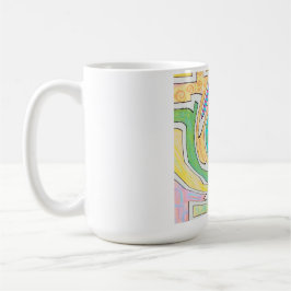 Spiral Caught in Colorful Maze Kaffeetasse