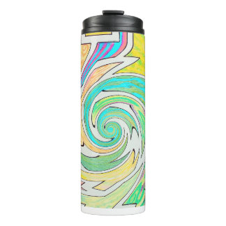 Spiral Caught in Colorful Maze Thermosbecher