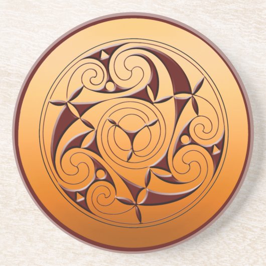 Spiral Celtic Getränkeuntersetzer (Vorne)