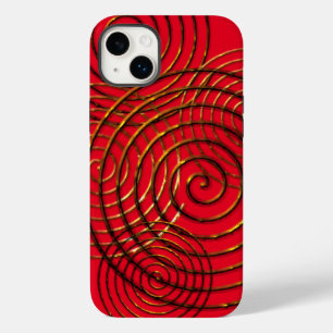Spiral Celtic Symbol Gold Metall Case-Mate iPho iPhone 14 Plus Hülle