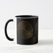 Spiral Celtic Symbol Gold Metall Tasse (Links)