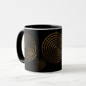 Spiral Celtic Symbol Gold Metall Tasse (Vorderseite Links)