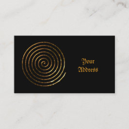 Spiral Celtic Symbol Visitenkarte