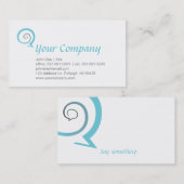 Spiral-Chat Visitenkarte (Vorne/Hinten)