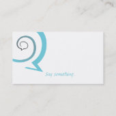 Spiral-Chat Visitenkarte (Rückseite)