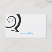 Spiral-Chat Visitenkarte (Rückseite)