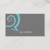 Spiral-Chat Visitenkarte (Rückseite)