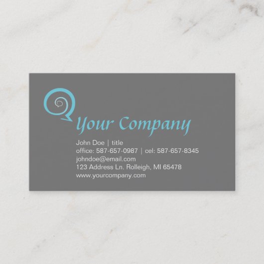 Spiral-Chat Visitenkarte (Vorderseite)