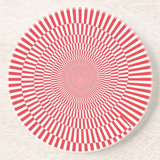Spiral-Checkerboard-Untersetzer Getränkeuntersetzer (Vorne)