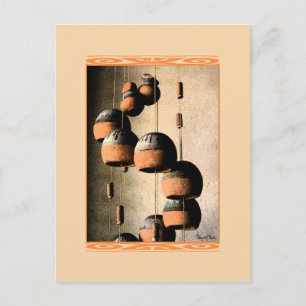 Spiral Clay Wind Chime Stillleben Denken Sie an Si Postkarte