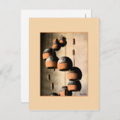 Spiral Clay Wind Chime Stillleben Glückwünsche Postkarte (Vorne/Hinten)