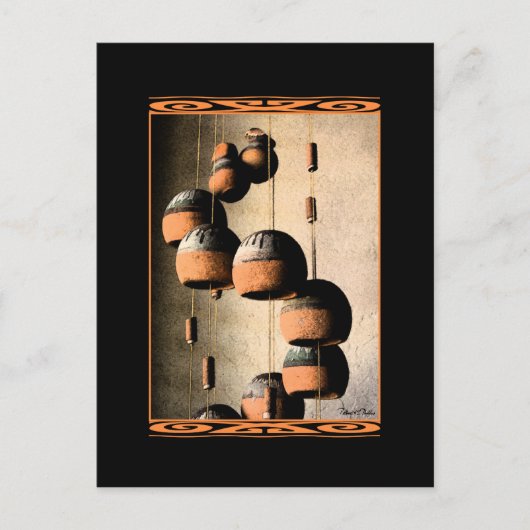 Spiral Clay Windspiele noch Leben denken Sie an Si Postkarte (Vorderseite)