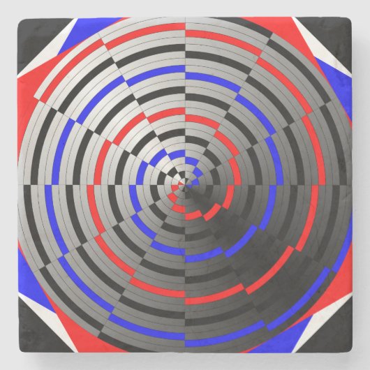 Spiral Cone von Kenneth Yoncich Steinuntersetzer (Vorderseite)