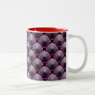 Spiral Cone von Kenneth Yoncich Zweifarbige Tasse