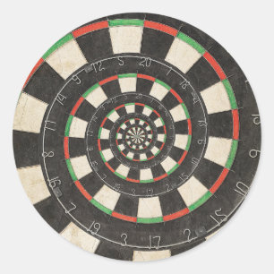 Spiral Dart Board Droste Effect Sticker