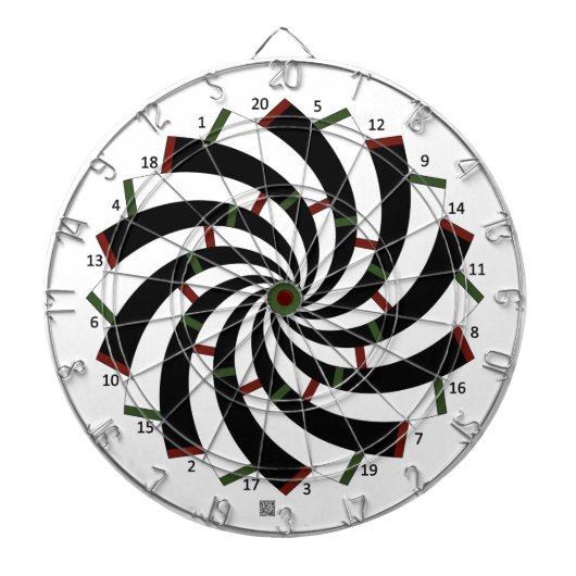 Spiral Dartscheibe gespiegelte Version (vorne)
