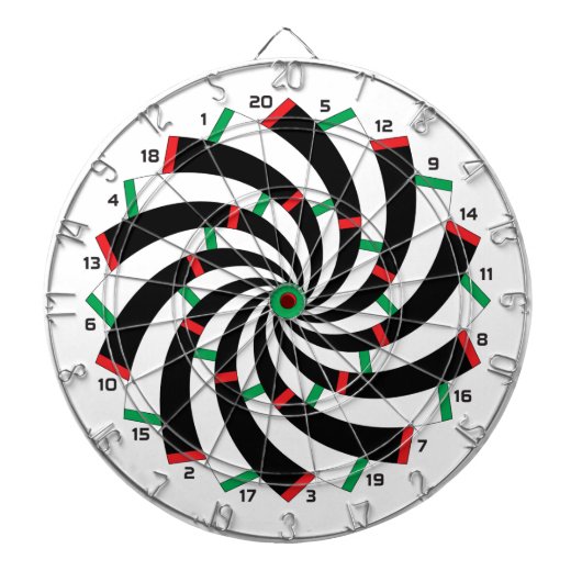Spiral Dartscheibe gespiegelte Version (vorne)