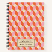 Spiral der geometrischen Form Notizblock (Vorderseite)