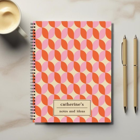 Spiral der geometrischen Form Notizblock