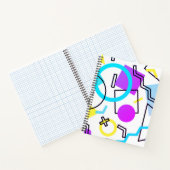 Spiral des geometrischen Musters Circle & Triangle Notizblock (Innenseite)