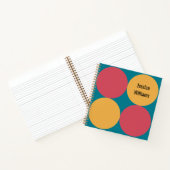 Spiral des modernen geometrischen Kreismusters Mit Notizblock (Innenseite)