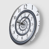 Spiral Droste Clock Wall Clock Große Wanduhr (Winkel)